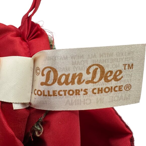 Vintage Christmas Stocking With Snowman Button Accents 18" Holiday Decoration - Picture 10 of 11